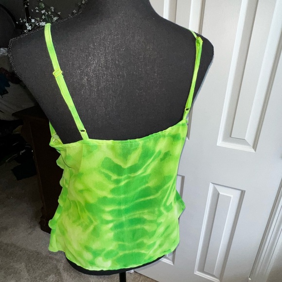 Y2K  Green Layered Women's Top - Picture 4 of 6